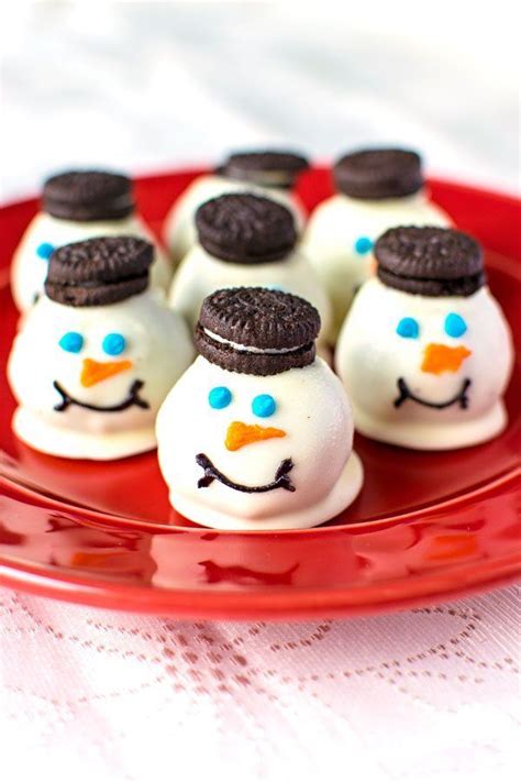 Melting Snowmen Cookie Balls — Homemade Hooplah Melting Snowmen