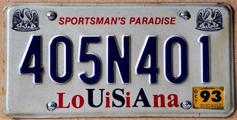 Louisiana 1993 Passenger Issue This Graphic Usa Base Was Introduced