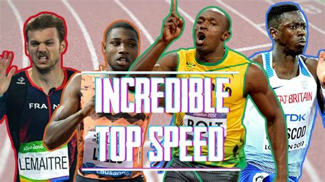 Sprinters With Incredible Top Speed Speed Endurance Sprinting Montage Youtube