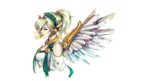 Hd Wallpaper Female Angel Character Illustration