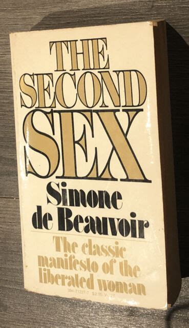 The Second Sex By Simone De Beauvoir 1974 Trade Paperback For Sale