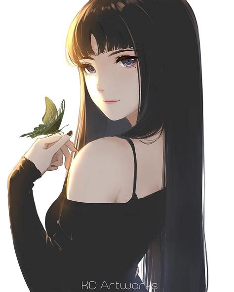 Aesthetic Anime Girl Black Hair Largest Wallpaper Portal
