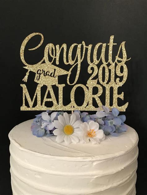 Graduation Cake Topper Personalized Graduation Cake Topper Etsy