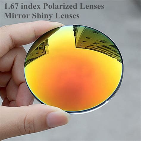 1 67 index prescription sunglasses polarized lenses mirror shiny sunglasses lenses for myopia