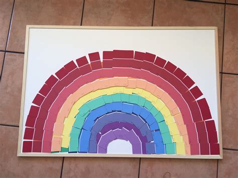 I chose behr's wide 5x6 paint chip samples to design these cards. Use paint sample cards to create a rainbow. I will be using the cards as a whole class reward ...