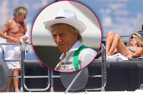 Rod Stewart Wife Penny Lancaster Strip Down Cannes Pics