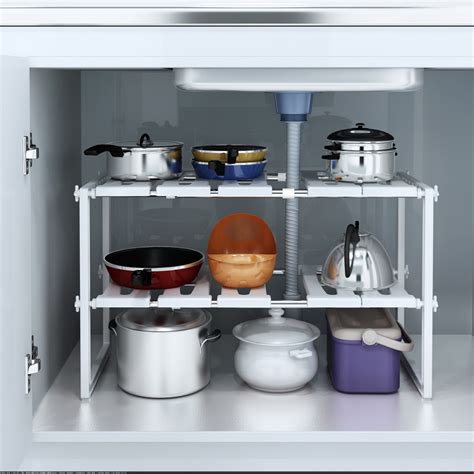 Shop.alwaysreview.com has been visited by 1m+ users in the past month UBesGoo Space Saving Rack 2 Tier Stackable Under Sink ...