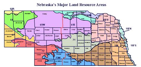 Nebraska Public Land Map Pacific Centered World Map
