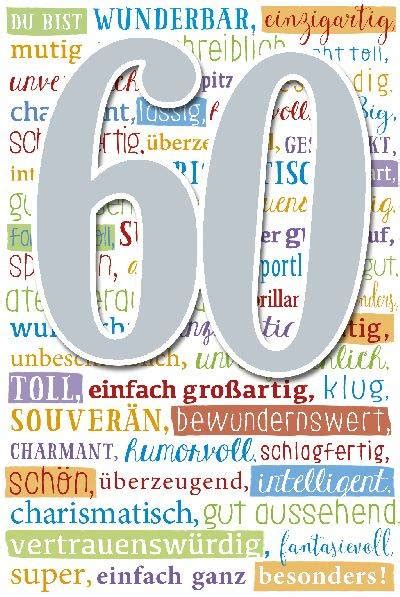Geburtstag gratulieren möchte, sollte vor allem bedenken, dass man nicht sarkastisch über das alter. Depesche Geburtstagskarte 60.Geburtstag mit Musik (weiß) | Geschenkewunderland
