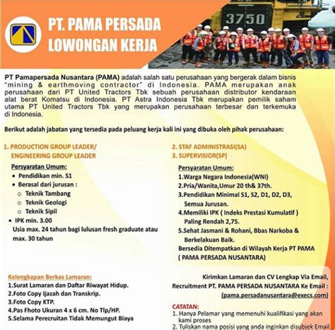 Pt pama persada mendirikan pt energia prima nusantara (epn) didirikan pada 28 januari 2014. Daftar Nama Karyawan Pt Pama Persada - Nama lengkap pama ...