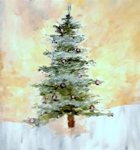 Ohh By Paintings By Lak Christmas Tree Painting Diy Canvas Art