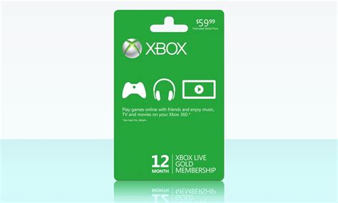 4499 For 12 Month Xbox Live Gold Membership Groupon