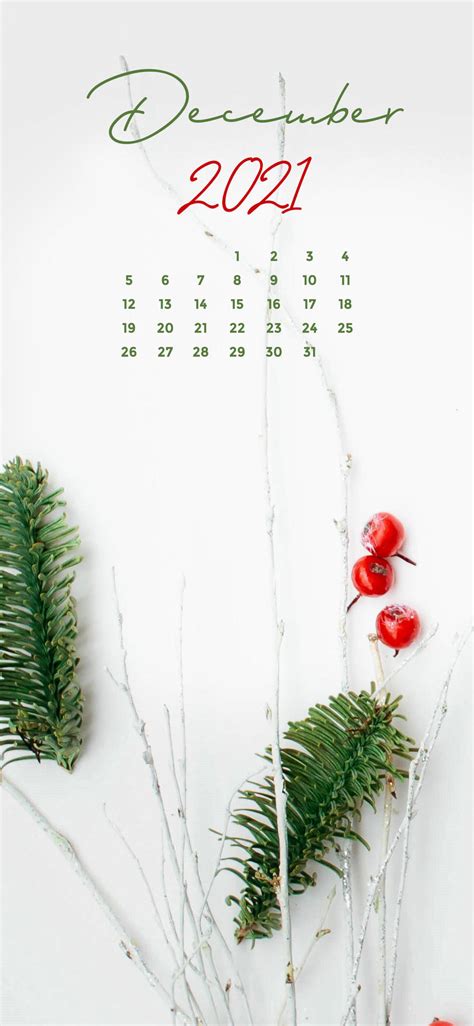 Download December 2021 Minimalist Calendar Wallpaper