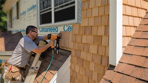 Each succeeding course overlaps the upper edge of the previous one by a minimum of 1 inch. Vinyl Siding & Polymer Shakes - Installation Videos ...