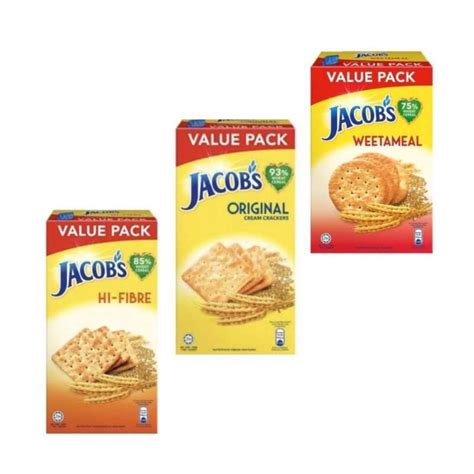 Jual Biskuit Jacobs Jacob S Original Cream Cracker Jacobs Hi Fibre Cracker Di Seller Siufen Shop