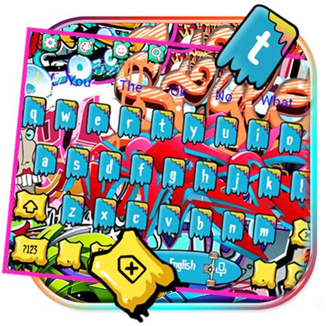 برنامه Colorful Graffiti Keyboard Theme دانلود کافه بازار