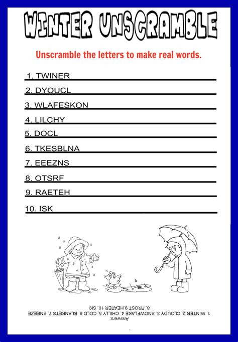 Food Word Game Word Scramble Worksheet Printable