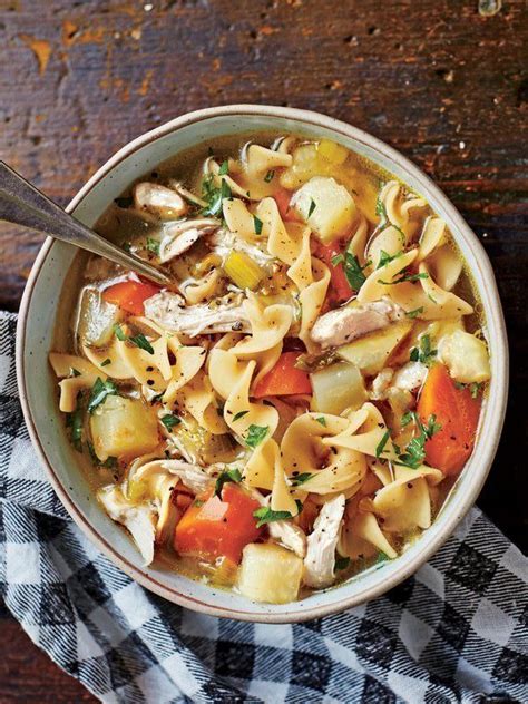 Chicken thighs and vegetables slowly simmered with fresh thyme, bay and parsley. Soulful Chicken Soup | Recipe | Slow cooker soup, Slow ...