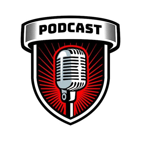 Premium Vector Podcast Badge Logo