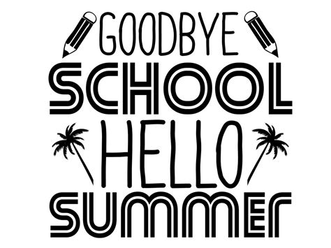 Goodbye School Hello Summer Graphic By Thesmallhouseshop