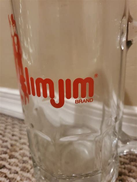 Vintage Slim Jim 8 32 Oz Glass Beer Mug Ebay