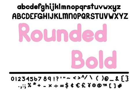 Font Rounded Bold Round Block Letter Creative Fonts Lettering Block