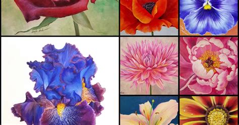 Angela Anderson Art Blog Large Flower Series Free Painting Tutorials