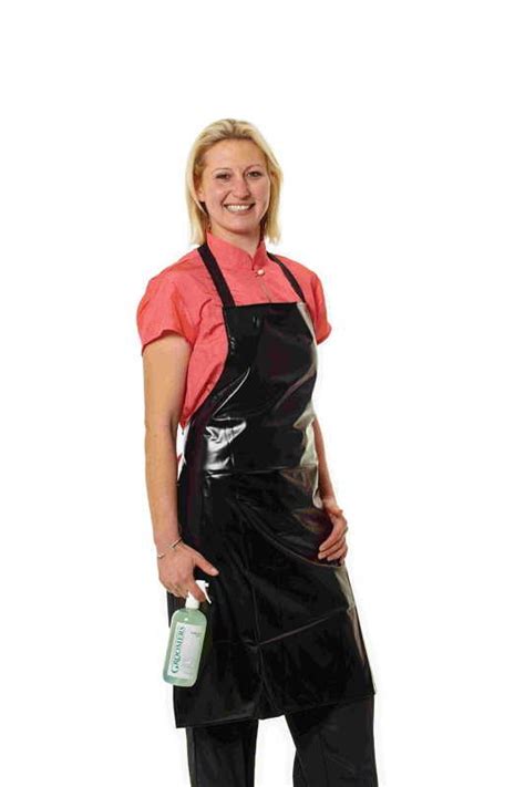 Black Pvc Apron Grooming Salon Workwear Pvc Apron Apron Fashion