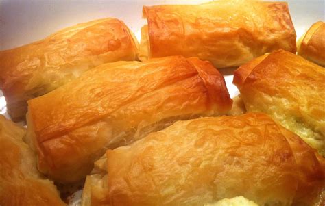 Phyllo pastry dough is better for you than other prepared doughs. Phyllo-dough Rolls with Feta cheese and Peppers-3 - My Greek Dish