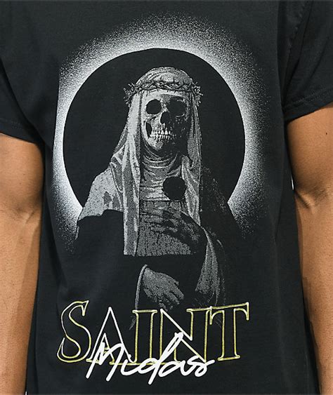 Saint Midas Dead Saint Black T Shirt