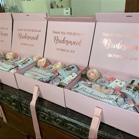 Bridesmaid Gift Box Personalized Proposal Decorative Custom