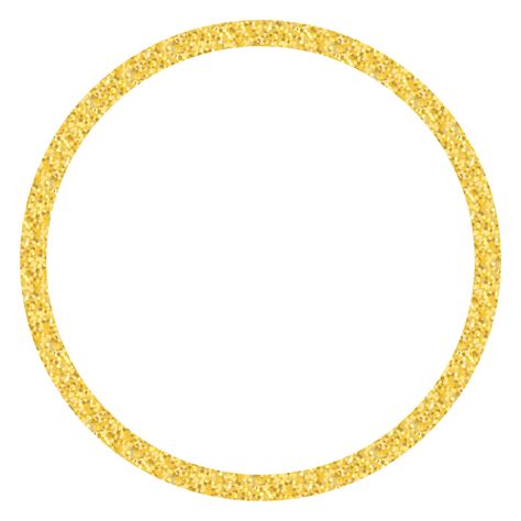 Golden Circle Glitter Frame Vector Illustration 3208670 Vector Art At