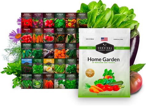 Survival Garden Seeds Home Garden Collection Vegetable And Herb Seed