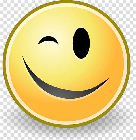 Wink Smiley Emoticon Winking Eye Transparent Background Png Clipart