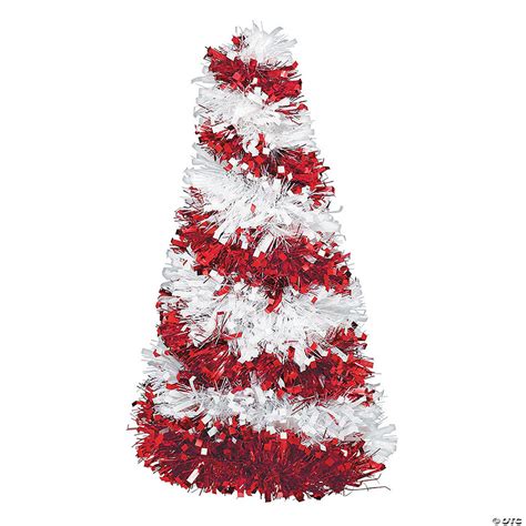 Holiday Tinsel Candy Cane Tree Discontinued