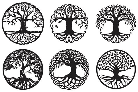 50 Celtic Tree Of Life Bundle Vector Cdr Dxf Eps Svg Ai Laser Cut Cnc