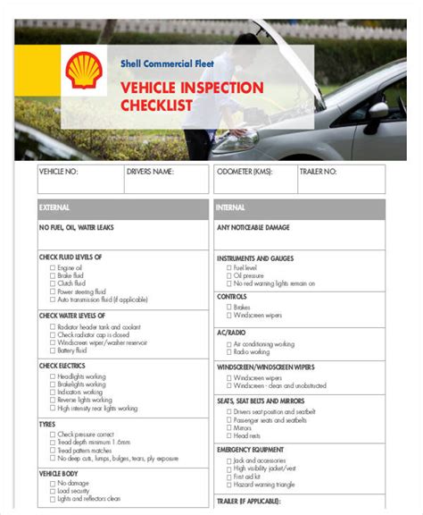 Motor vehicle weekly safety checklist. FREE 19+ Vehicle Checklist Examples & Samples in Google ...