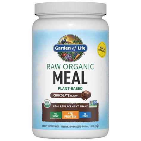 Garden Of Life Raw Organic Meal Chocolate Shake And Meal Replacement