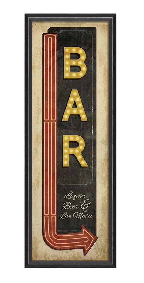 Vintage Bar Sign Hardtofind Vintage Bar Bar Signs Restaurant Design