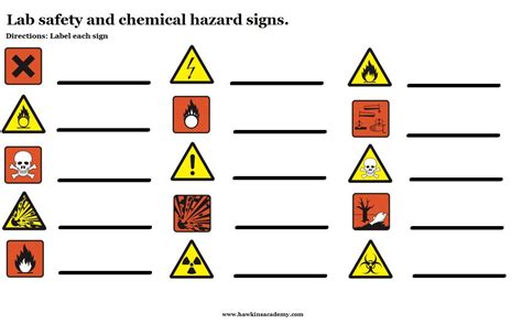 Our safety sign selection includes signage for: safety symbols worksheet - Google Search | safety ...