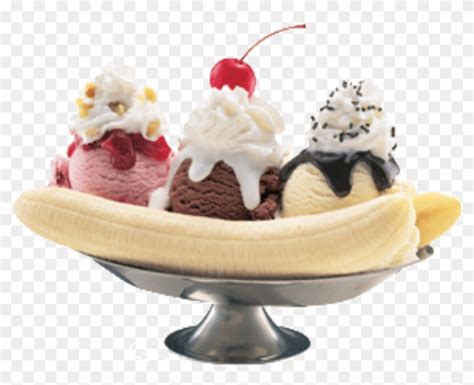 Banana Split Banana Split Ice Cream Hd Png Download X Pngfind