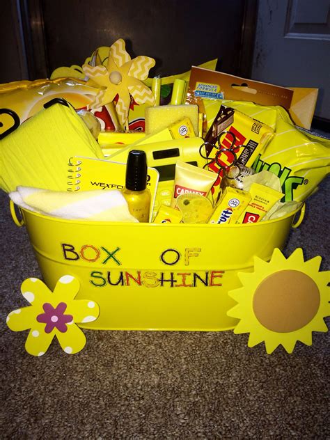 Box Of Sunshine I Made For A Friend Diy Birthday Ts Sunshine T