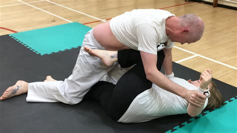 women self defence class floor work youtube