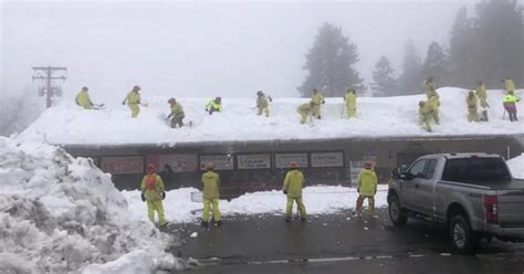 Residents In California Mountains Remain Stranded In Snow As Another