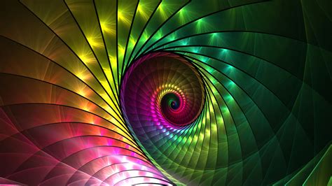 Abstract Spiral Fractal Wallpapers Hd Desktop And