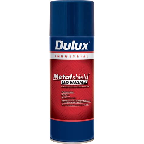Dulux Metalshield Quick Dry Enamel Spray 300g Black Bunnings Warehouse