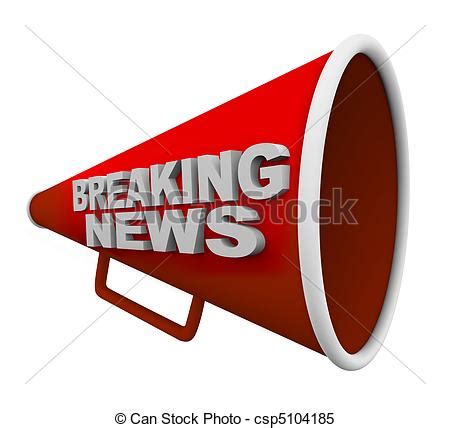 Breaking news clipart free download! Stock Illustrations of Breaking News - Words on Bullhorn ...