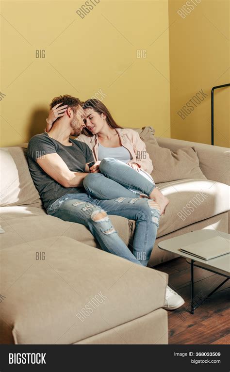 Couple Hugging Sitting Image And Photo Free Trial Bigstock