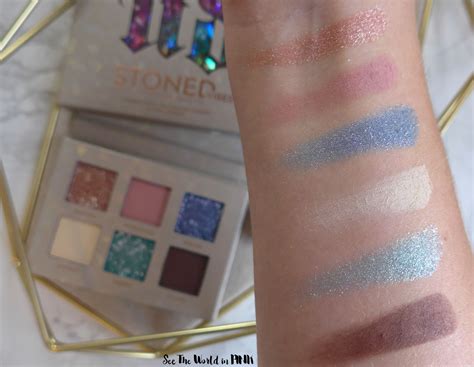 Urban Decay Stoned Vibes Mini Eyeshadow Palette Swatches Look And
