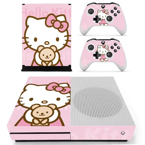Hello Kitty Decal Skin Sticker For Xbox One S Console And Controllers